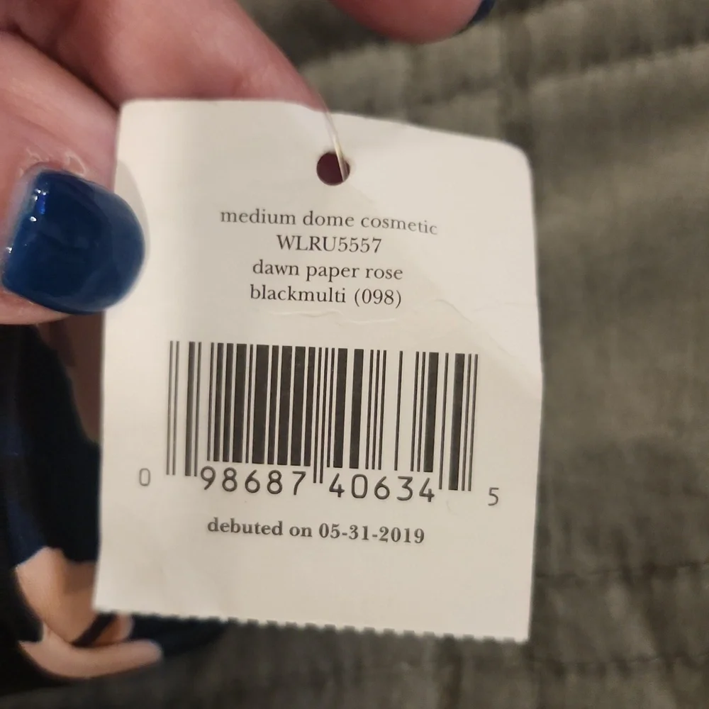 Kate Spade Black and Pink Floral Travel Bag